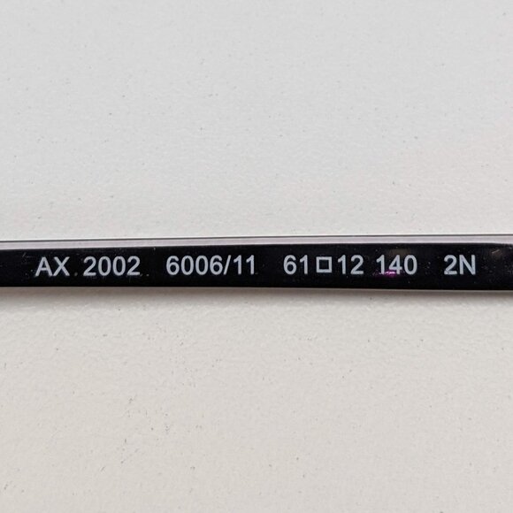 🕶️Frame Only! Armani Exchange AX2002 Sunglasses 61/12 140 /KAC110🕶️​ - Picture 3 of 6